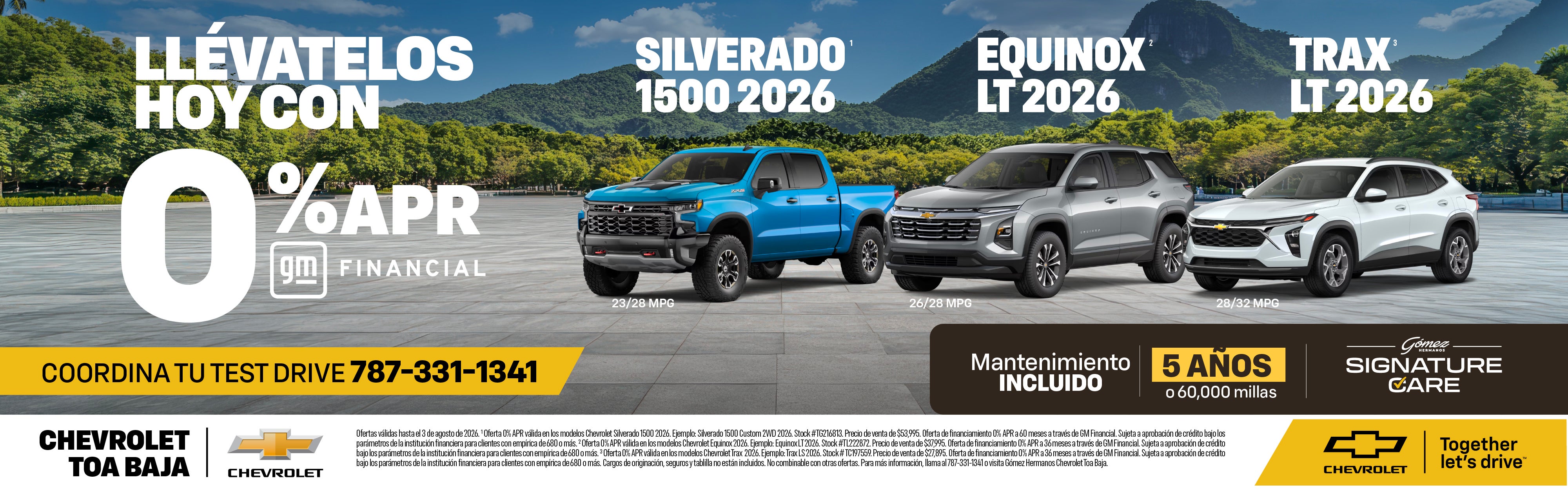 Ofertas Chevrolet Julio
