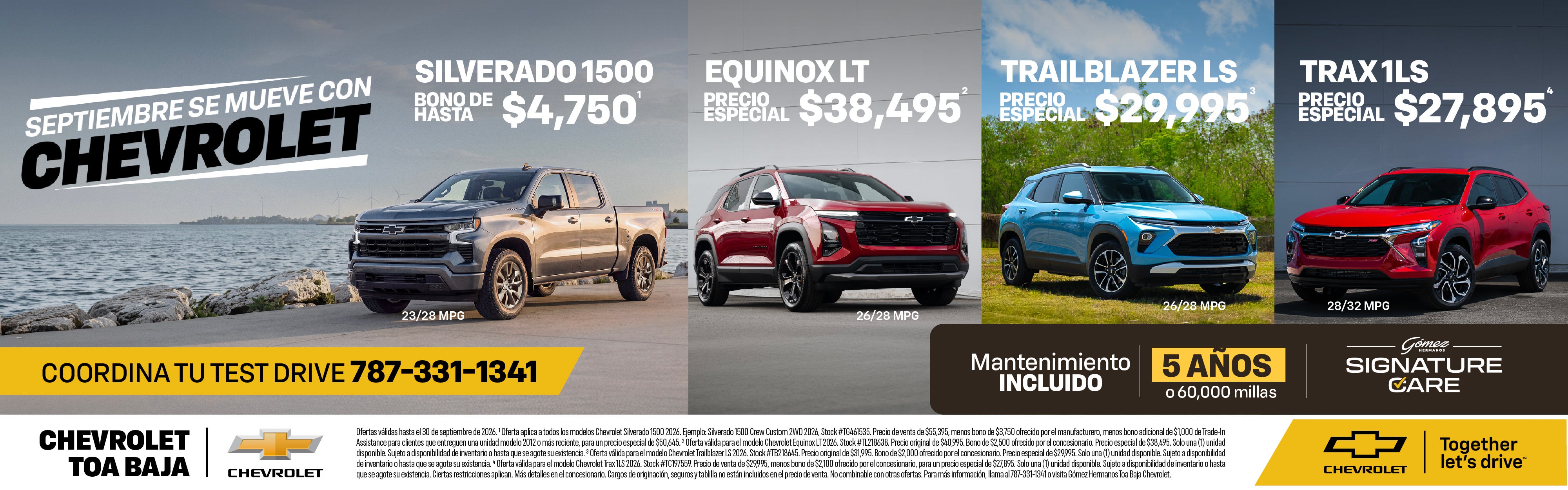 Ofertas Chevrolet Agosto 2026
